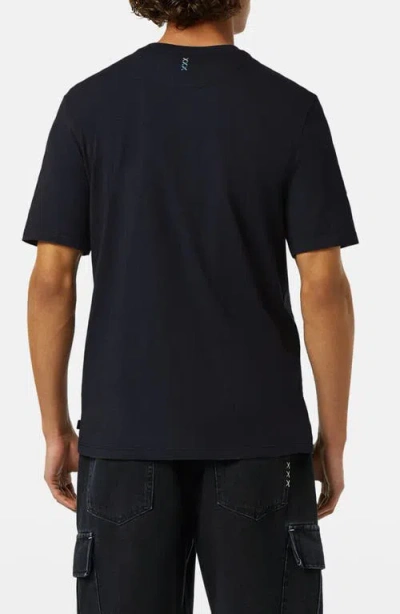 Scotch & Soda Relaxed Fit 3 Crosses Cotton & Linen T-shirt