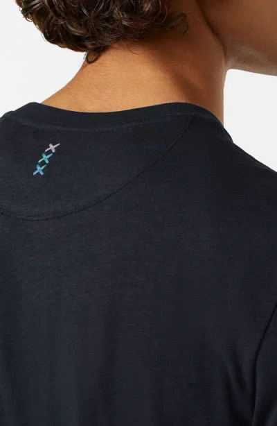 Scotch & Soda Relaxed Fit 3 Crosses Cotton & Linen T-shirt