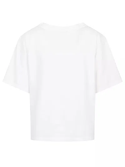 Baserange White Linen Jersey T-shirt