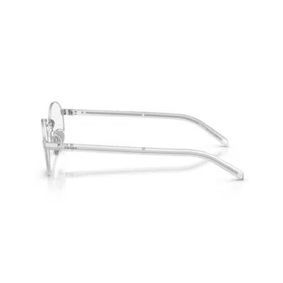 Prada Prb55v Oval-frame Glasses In Gray