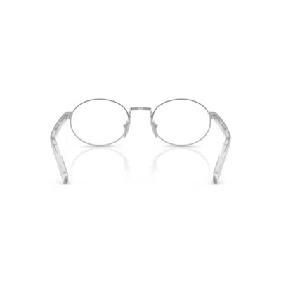 Prada Prb55v Oval-frame Glasses In Gray
