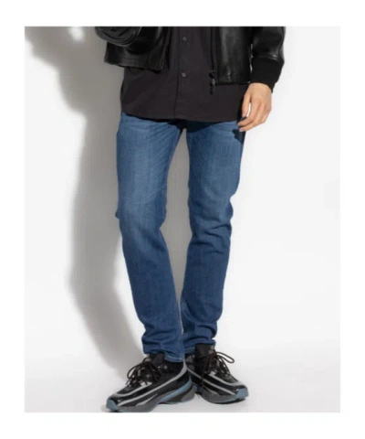 Diesel Slim-fit Distressed Denim Pants With Vintage Wash