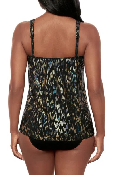Miraclesuit Women's Sparkle Plenty Mirage Underwire Tankini Top
