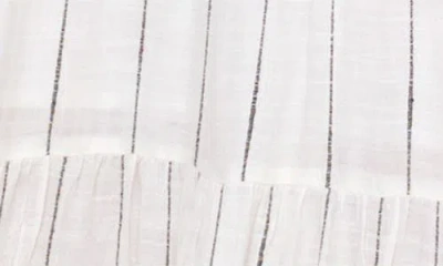 L*space Lspace Laina Stripe Maxi Cover-up Sundress In White