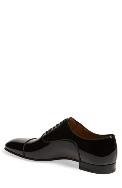 Christian Louboutin Greggo Wool & Leather Oxford In Black