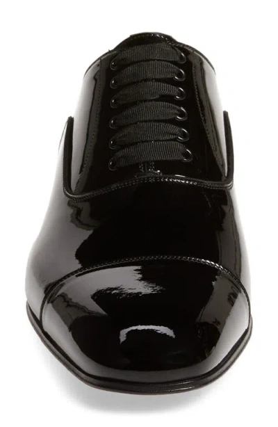 Christian Louboutin Greggo Wool & Leather Oxford In Black