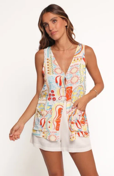 Petal And Pup Petal & Pup Ariala Cucina Print Sleeveless Tunic In Multi
