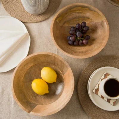 Mela Artisans Woodform Stackable Bowls