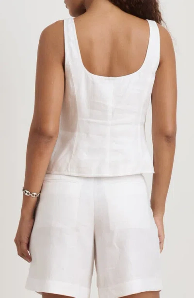 Alex Mill Luna Crop Linen Tank