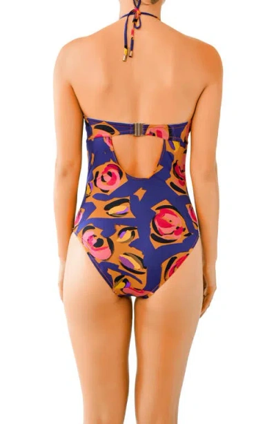 Huit Underwire Strapless One-piece Swimsuit In Multi