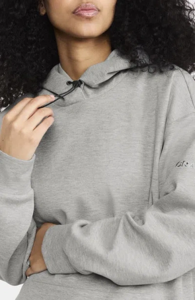 Craft Adv Join Jersey Hooded Pullover In Gray