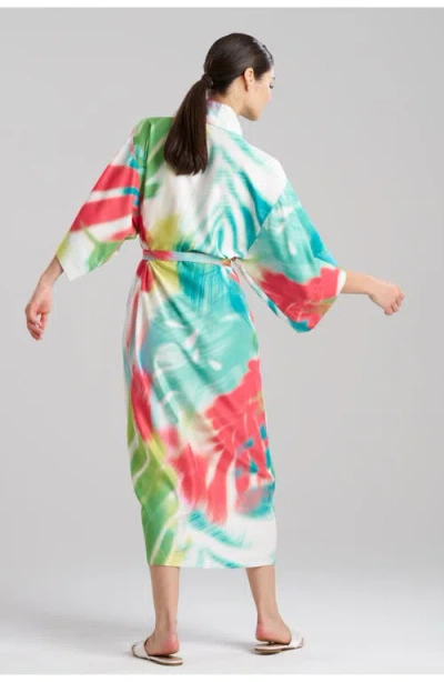 Natori Printed Kimono Sleeve Sleep Robe