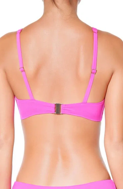 Huit So Chic Triangle Bikini Top In Pink
