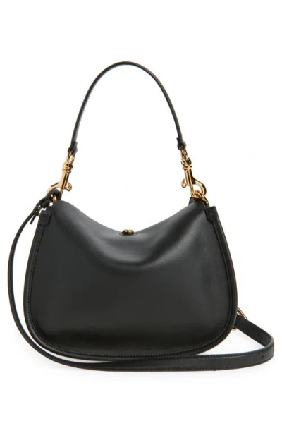 Etro Medium Pony Shoulder Bag In Black