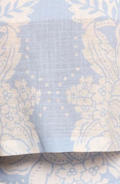 Petal And Pup Petal & Pup Riba Crop Stretch Cotton Tank In Blue