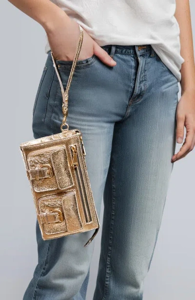 Aimee Kestenberg Saddle-up Leather Wristlet Clutch