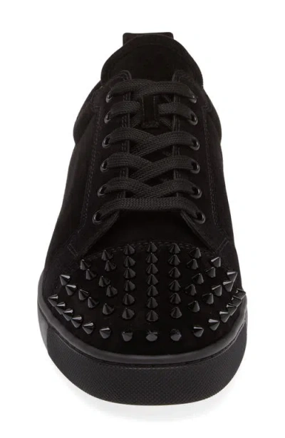 Christian Louboutin Men Louis Junior Spikes Borchie Punta Sneaker In Animal Print
