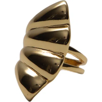 Argento Vivo Flared Rib Ring