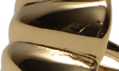 Argento Vivo Flared Rib Ring