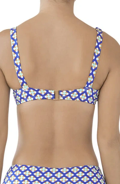 Huit Underwire Balconette Bikini Top In Multi