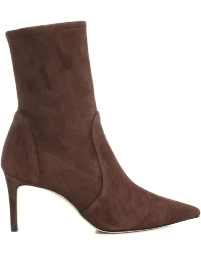 Stuart Weitzman 75mm Stuart Power Ankle Boots In Brown