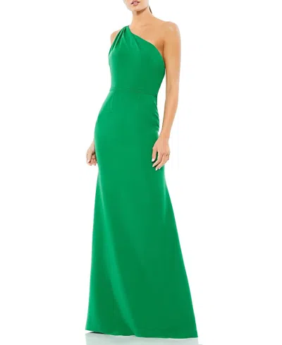 Mac Duggal Ieena One-shoulder Sheath Gown