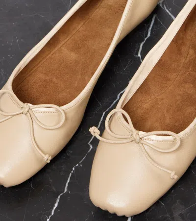 Khaite Charlotte Leather Ballet Flats
