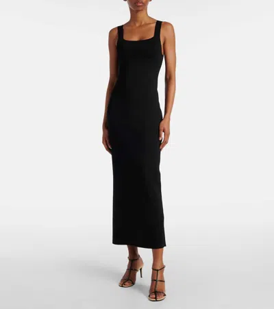 Khaite 75mm Cage Strappy Heeled Sandals In Black