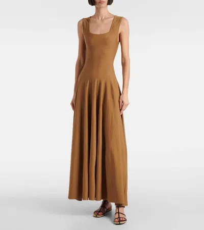 Khaite Cage Raffia And Leather Sandals In Black