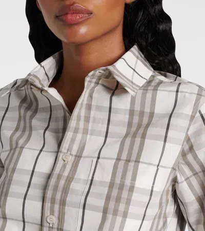 Burberry Camicia In Popeline Ricamato  Donna