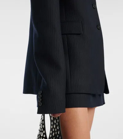 Khaite Jameson Virgin Wool Blend Jacket In Blue