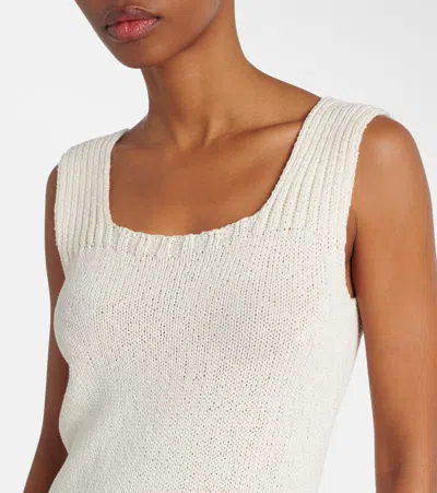 Khaite Wil Sleeveless Knit Top In Gray