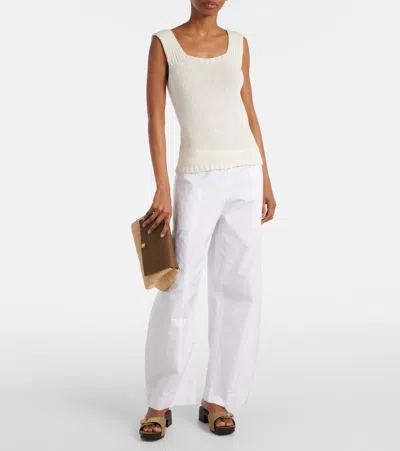 Khaite Wil Sleeveless Knit Top In Gray