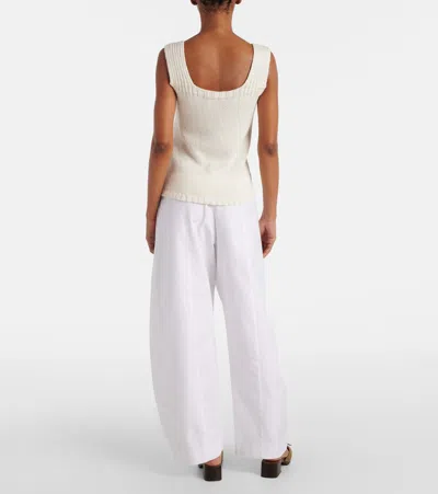 Khaite Wil Sleeveless Knit Top In Gray