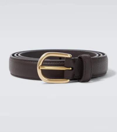 Saman Amel Cardon 2.5cm Full-grain Leather Belt