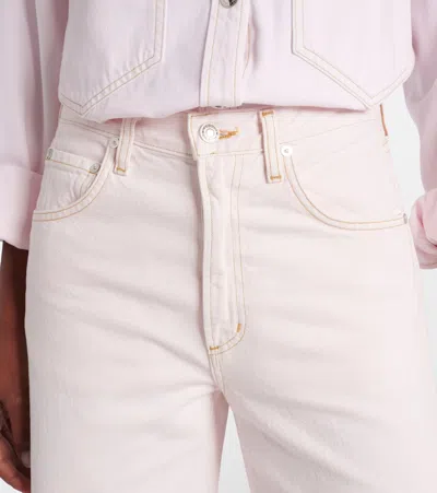 Agolde Low-curve High-rise Tapered Jeans