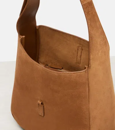 Saint Laurent Le 5 A 7 Small Suede Hobo Shoulder Bag