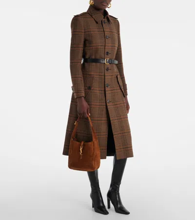 Saint Laurent Le 5 A 7 Small Suede Hobo Shoulder Bag