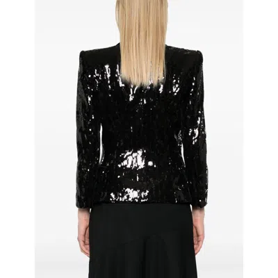Balmain Sequinned Collared Blazer
