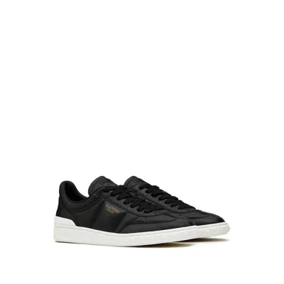 Valentino Black Upvillage Low Top Nappa Leather Sneakers
