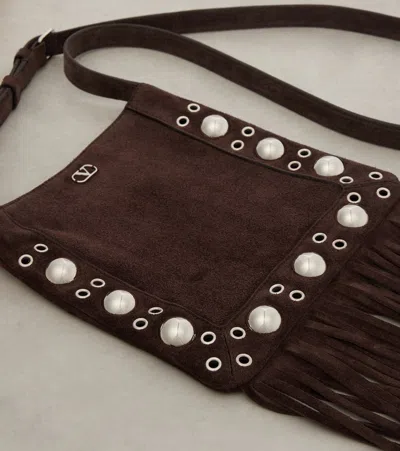 Valentino Brown Nellcote Small Crossbody Bag