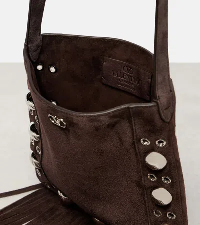 Valentino Brown Nellcote Small Crossbody Bag