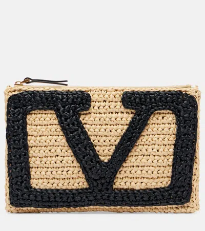 Valentino Clutch Viva Superstar In Rafia  Donna