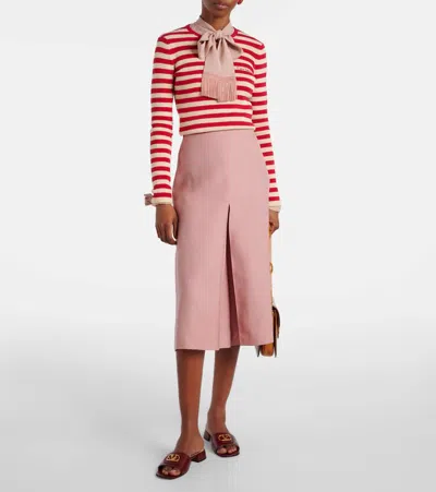 Valentino Garavani Vlogo Signature Slide Sandal In Brown