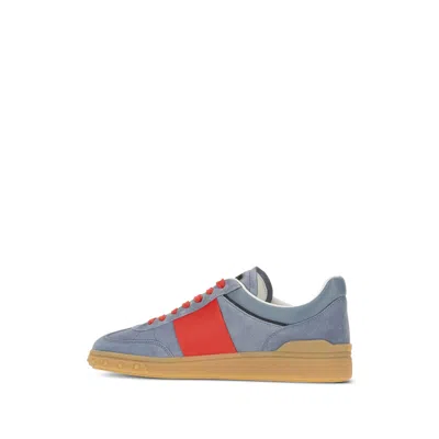 Valentino Garavani Men Upvillage Low Top Sneaker In Split Leather And Calfskin Nappa Leather