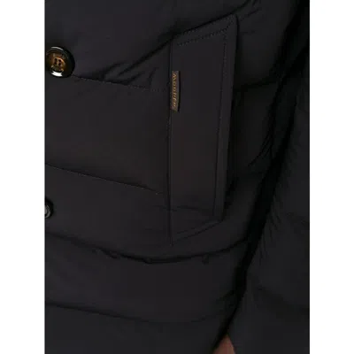 Moorer Double-breasted Hooded Quilted Down Jacket