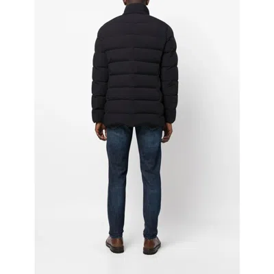 Moorer Double-breasted Hooded Quilted Down Jacket