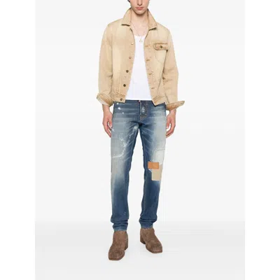 Dsquared2 Cool Guy Patchwork Distressed Jeans