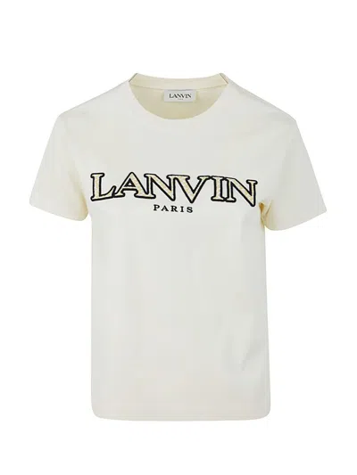 Lanvin Logo Embroidered Crewneck T-shirt