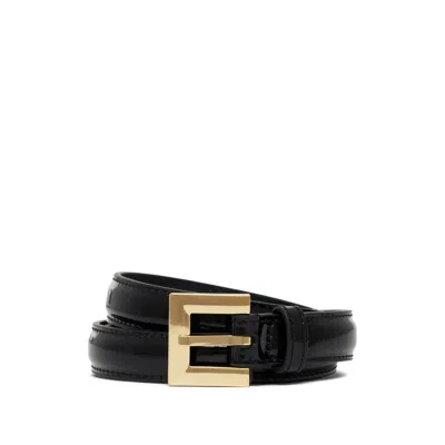 Anine Bing Nicola Belt - Black Patent Xs/s
